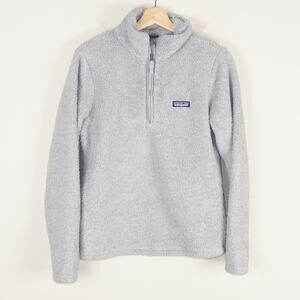 Patagonia Los Gatos 1/4 Zip Gray Sweater Womens Sz M